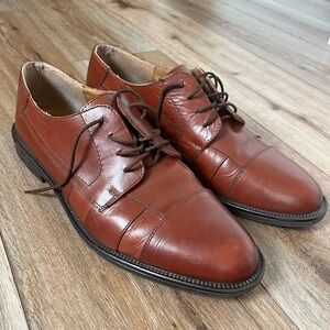 Giorgio Brutini Men’s Cap Toe Oxford Dress Shoes Leather Made in Italy Size 12